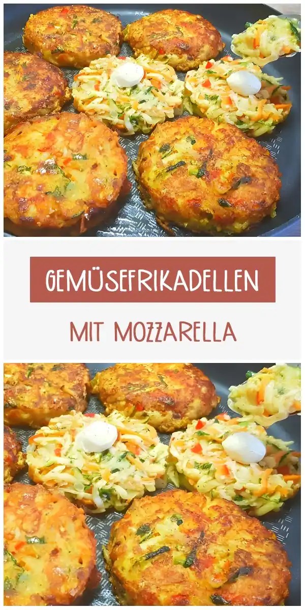 GEMUSEFRIKADELLEN MIT MOZZARELLA