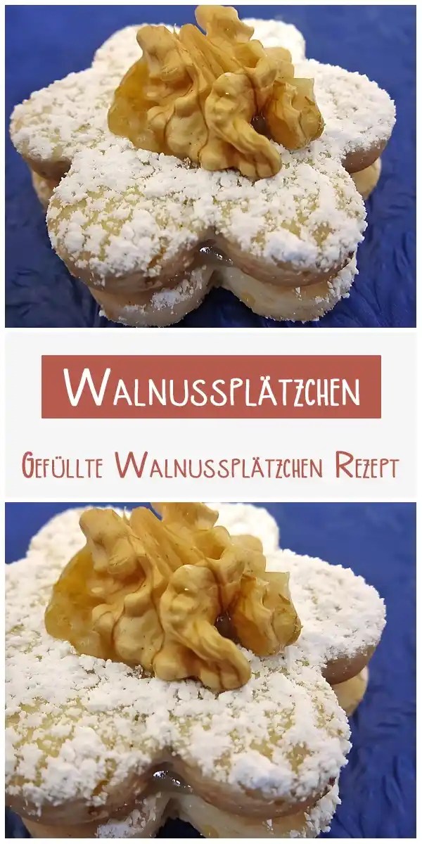 Gefullte Walnussplatzchen