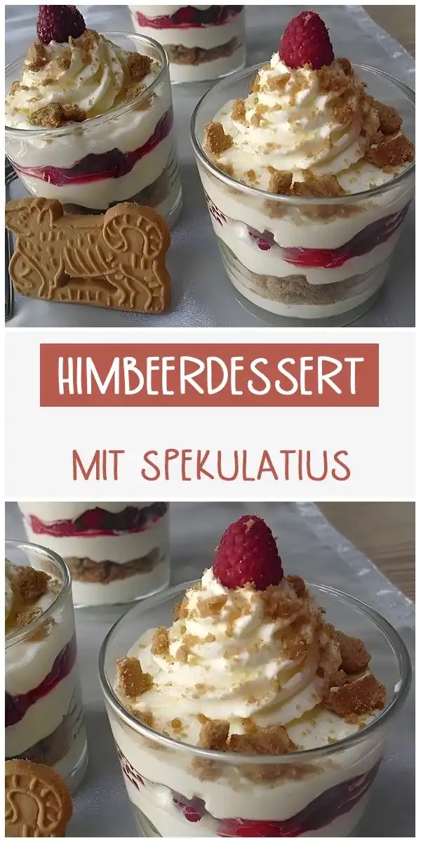 HIMBEERDESSERT MIT SPEKULATIUS