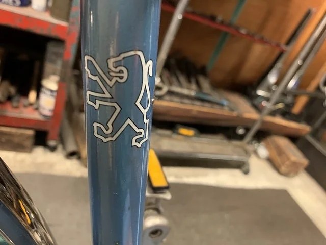 約40年前のフランス製プジョーランドナー自転車のサイクルクリーニング依頼