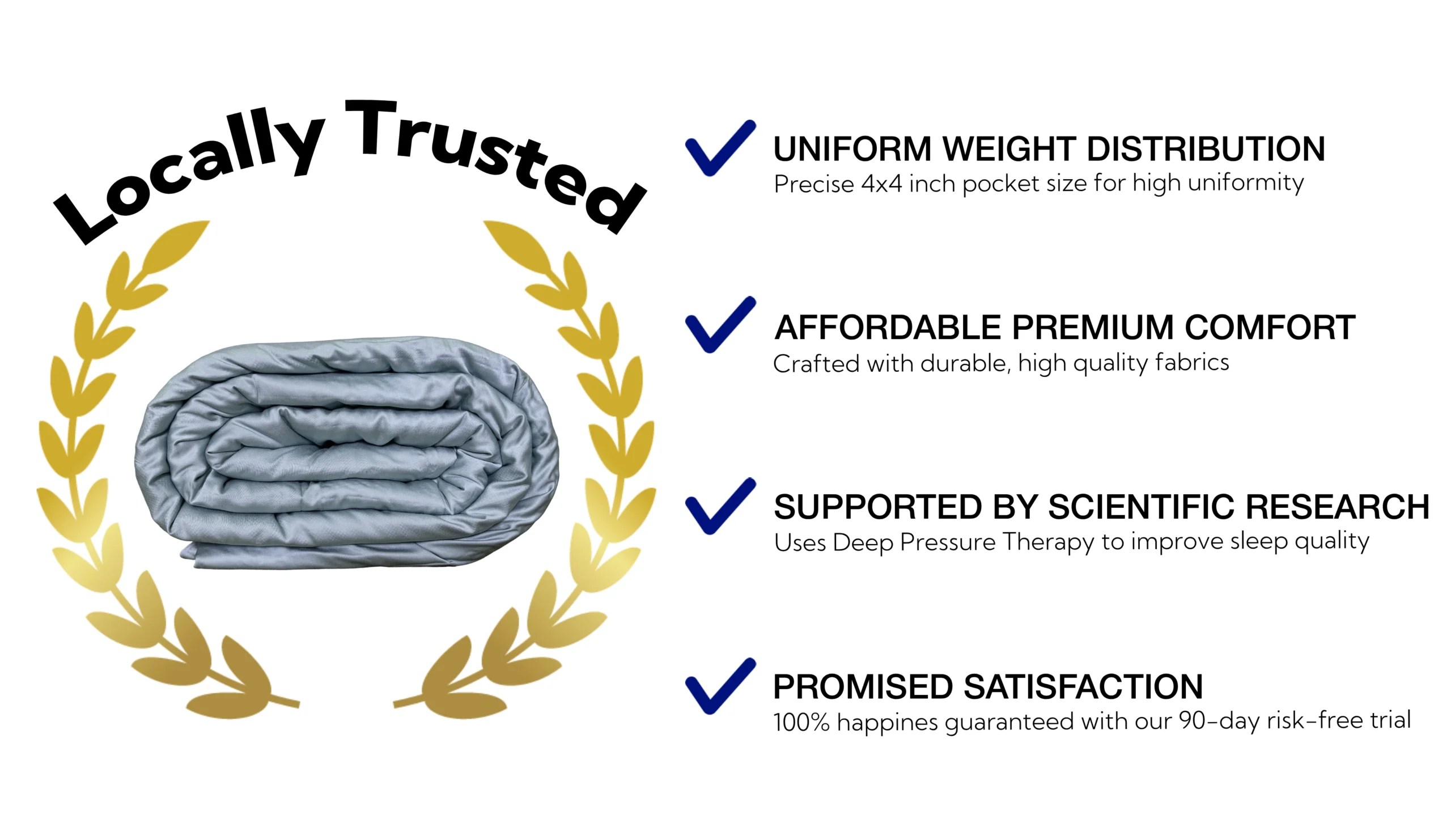 Locally trusted brand - wiith uniform weight distribution at an affordable price despite its premium built. its supported by scientific studies and guarantee 100% satisfaction of your money back.