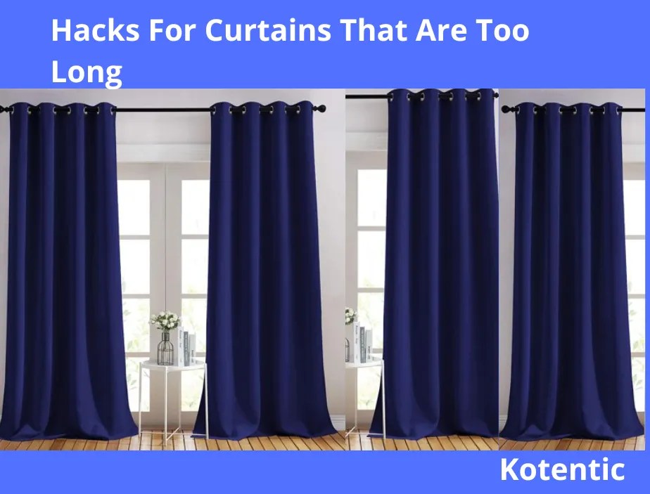 Hacks For Curtains That Are Too Long