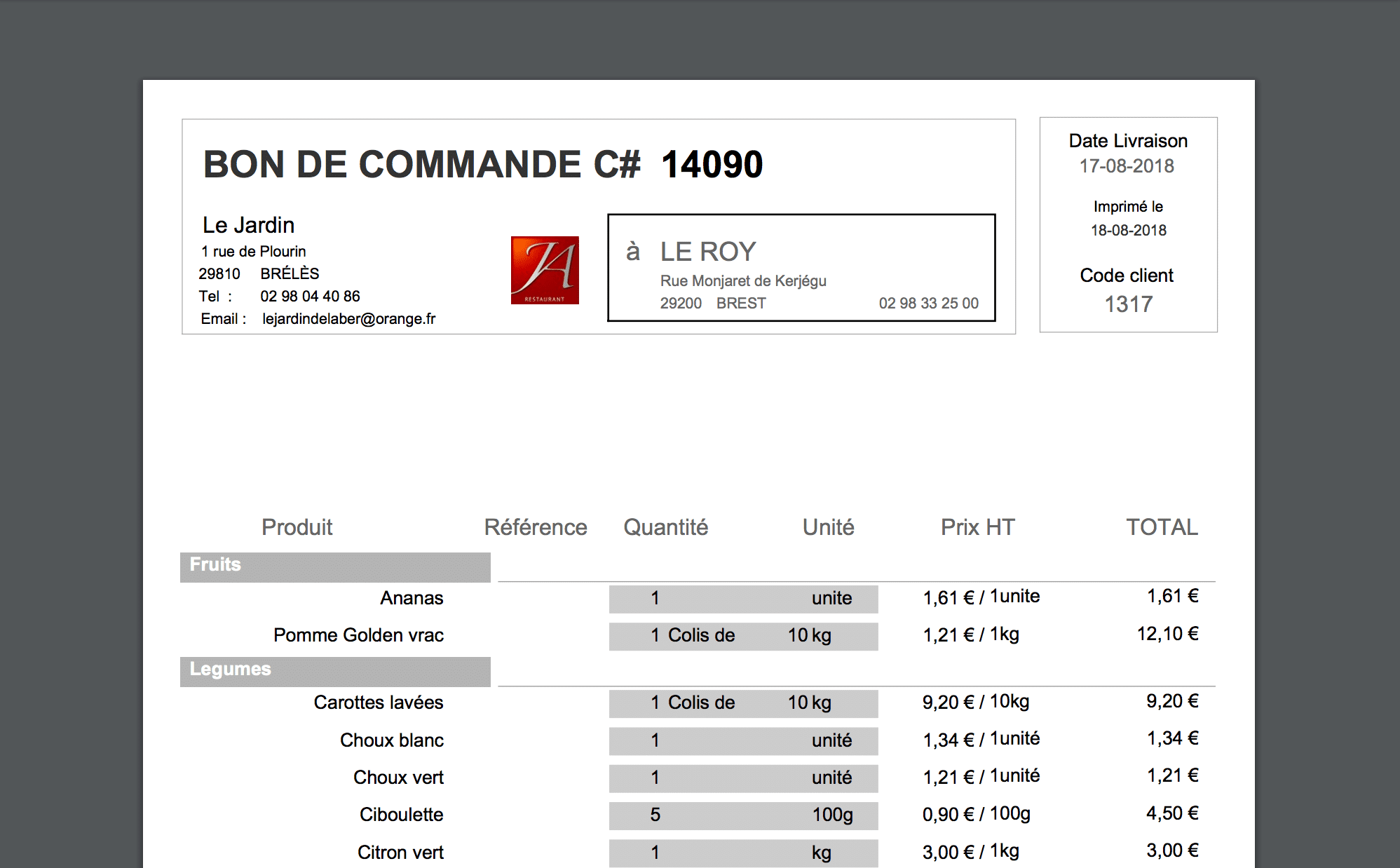 Gestion des stocks - Koust gestion restaurant