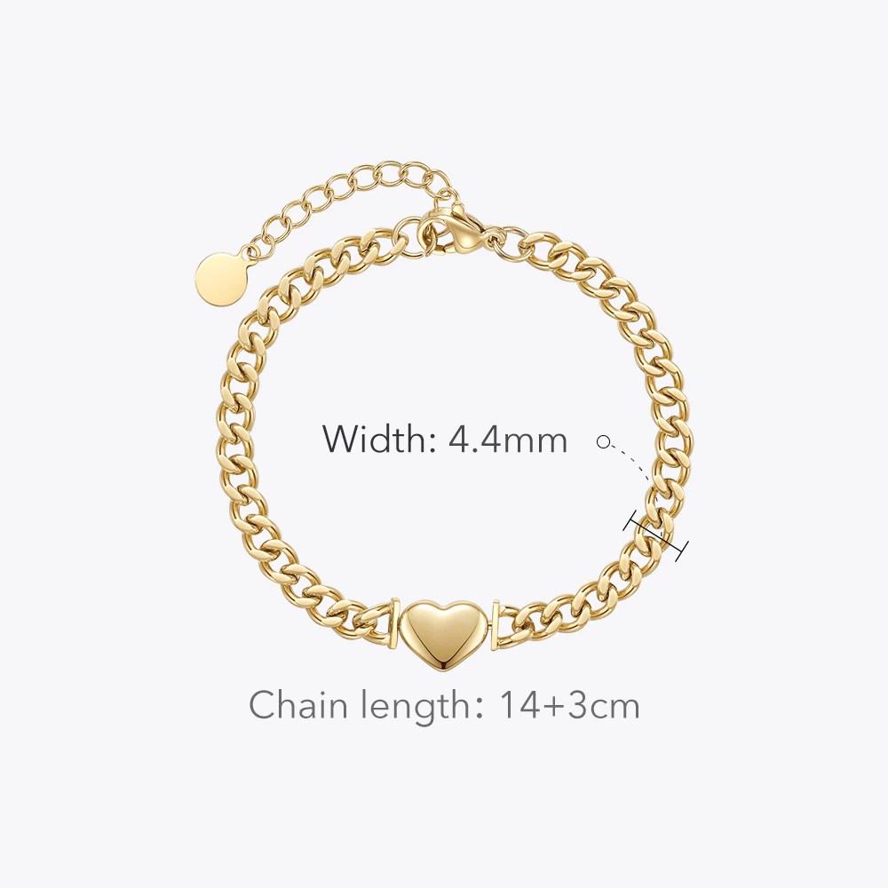 the only women’s gift heart bracelet