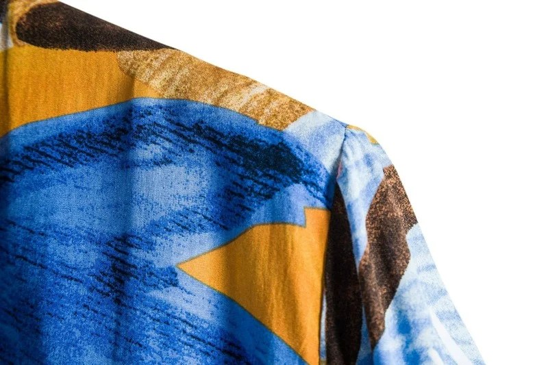 Men’s Casual Floral Short Sleeve Vacation Beach Shirt