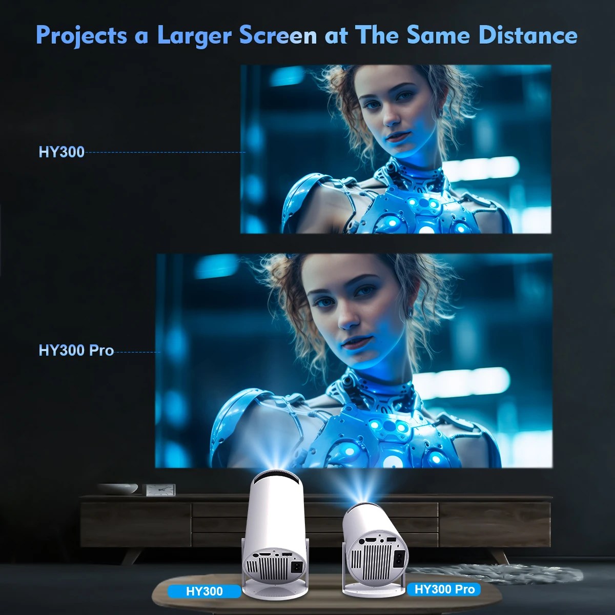 Magcubic HY300 PRO 4K Projector - Android 11, Wifi6, 260ANSI, Home Cinema 6
