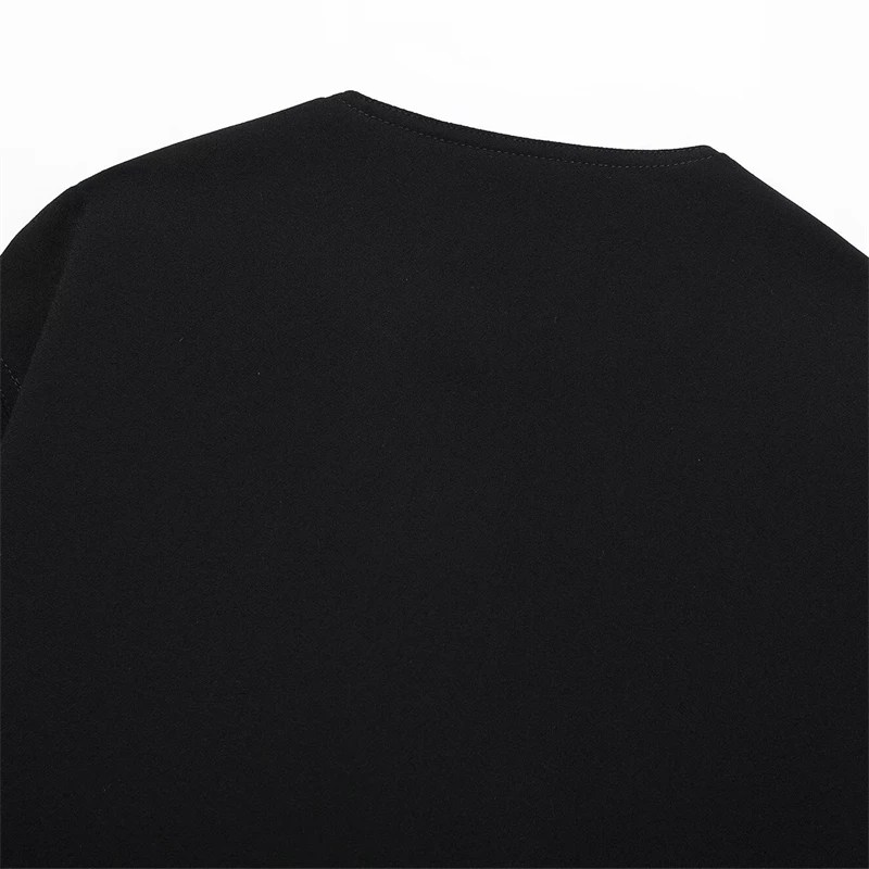 Women's Black Bright Line Loose Cropped Jacket – Safari Style, Single Breasted Blazer with Flap Pockets 4