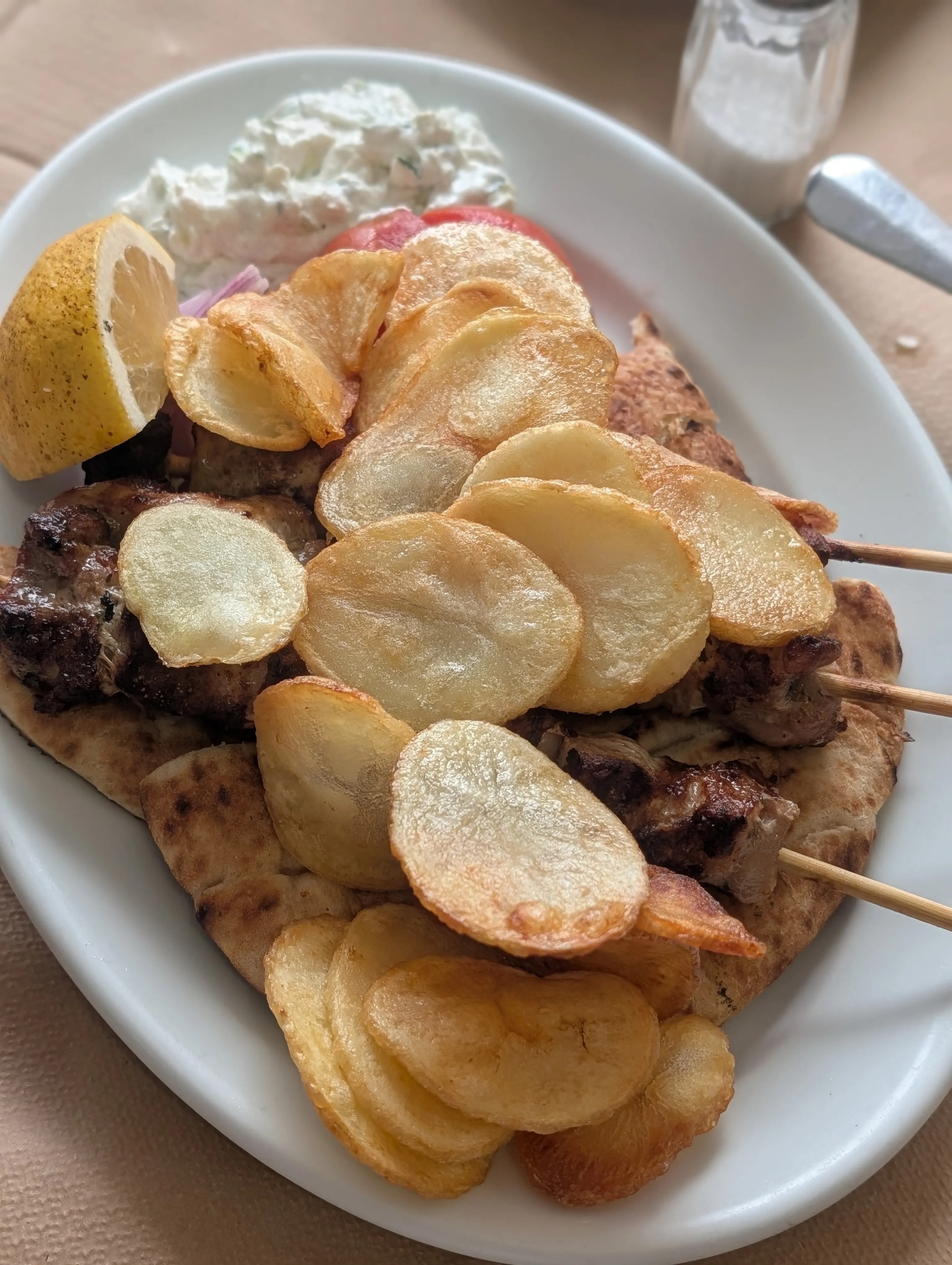 Souvlaki merida plate