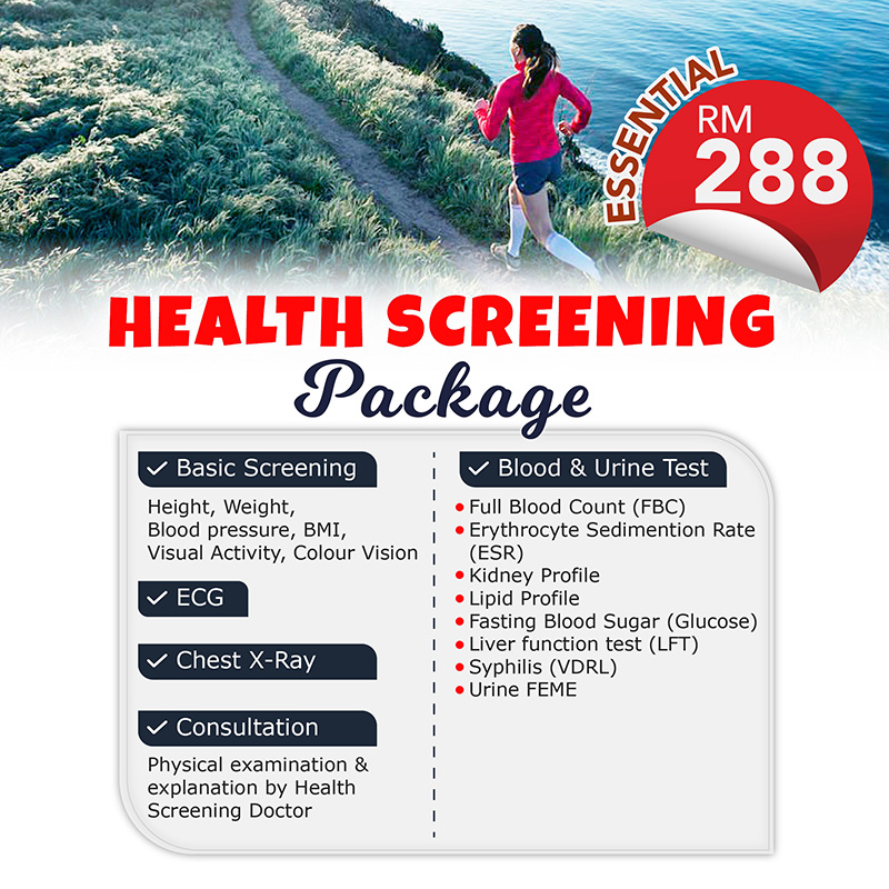 Health screening package essential