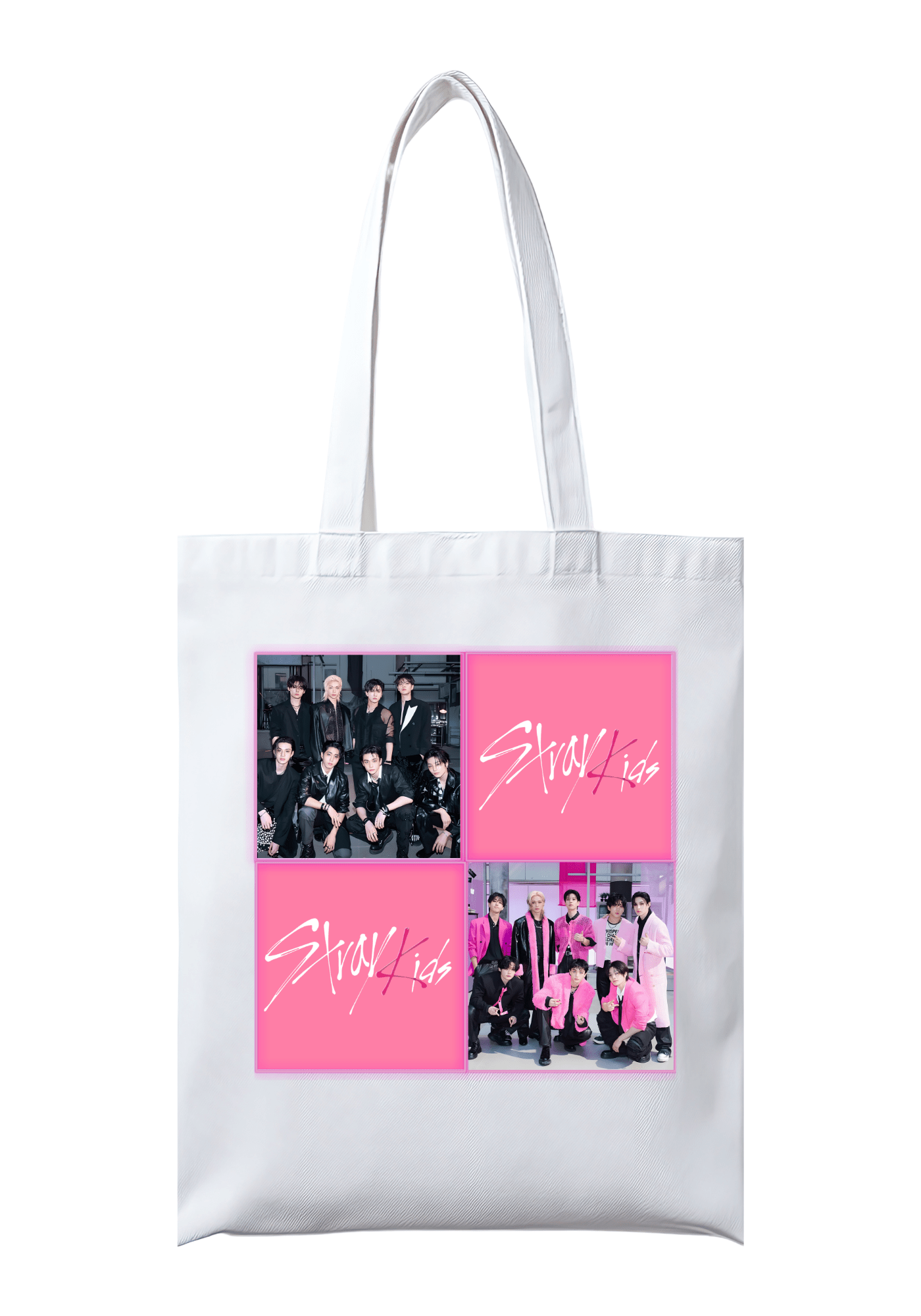 BAG STRAY KIDS detalhes ROSA