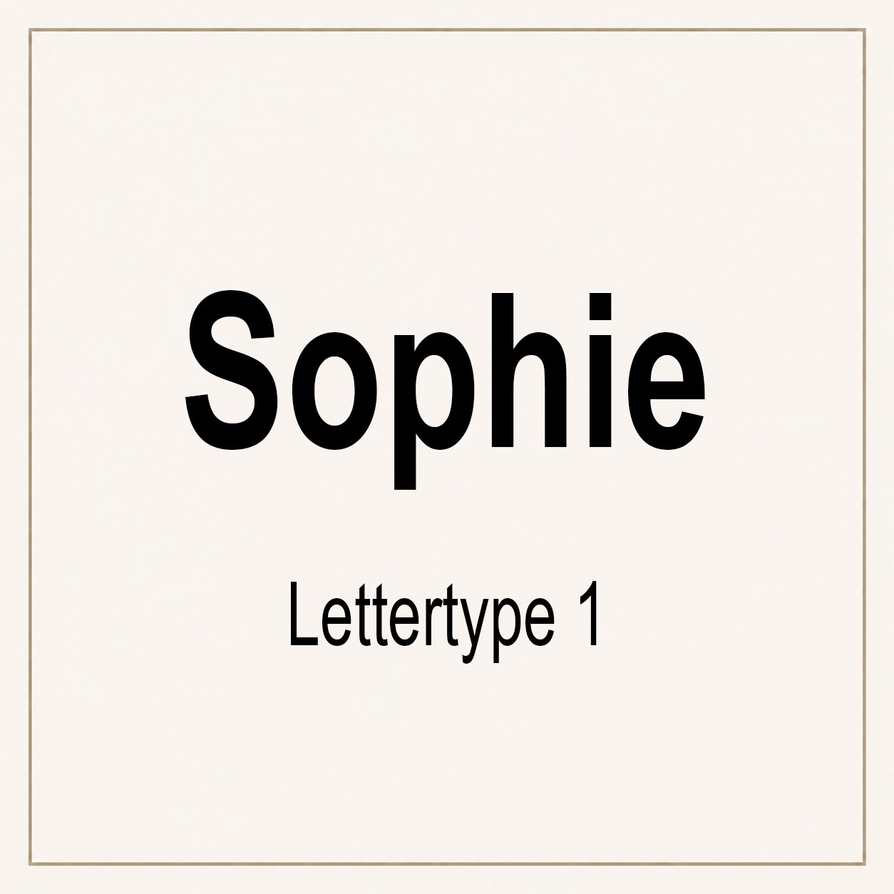 Lettertype 1