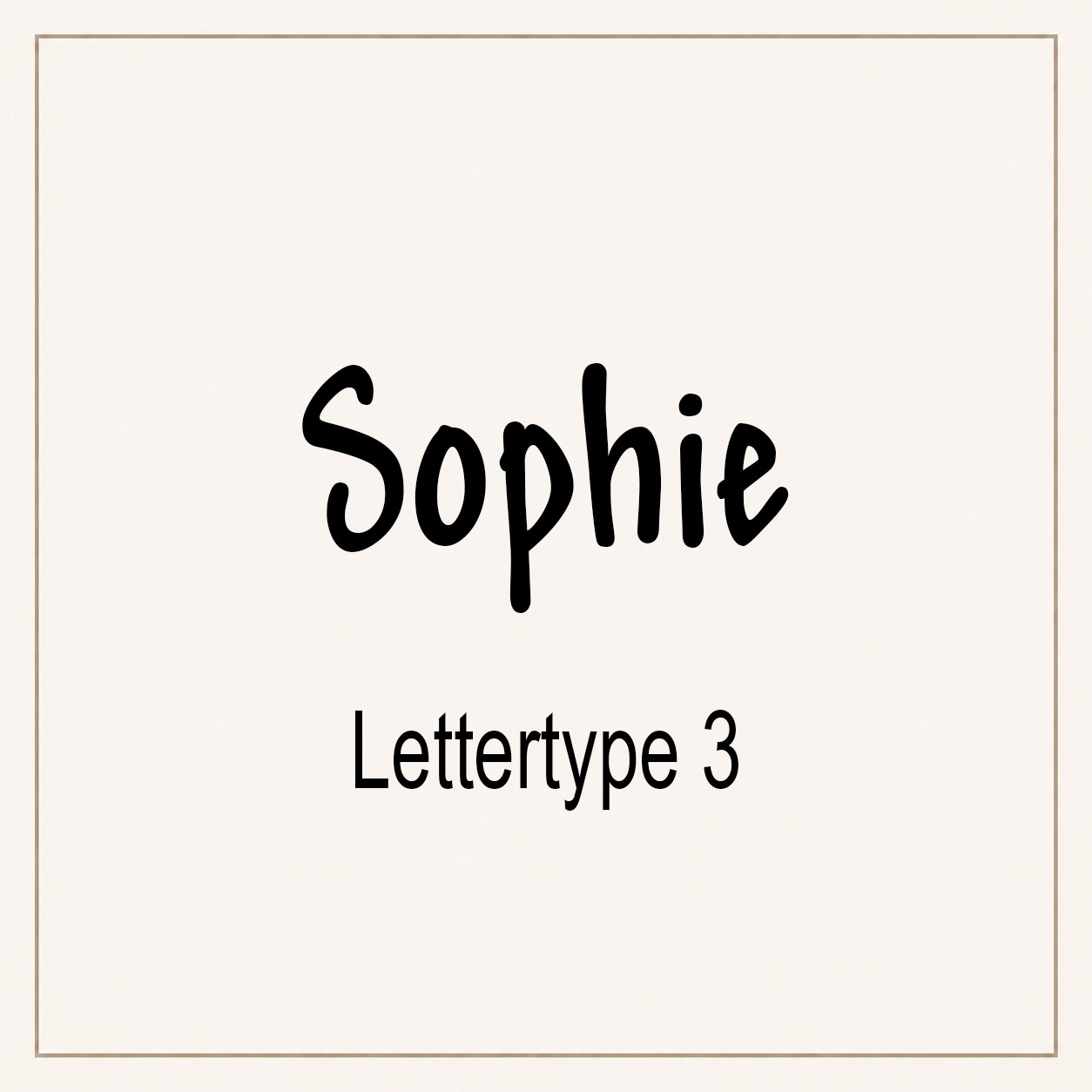 Lettertype 3