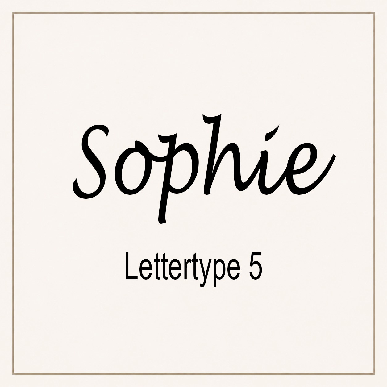 Lettertype 5