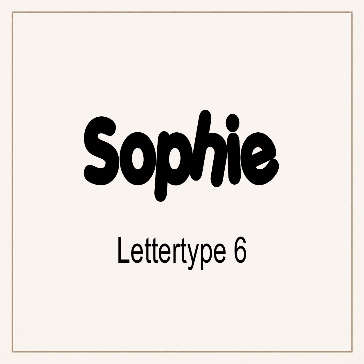 Lettertype 6