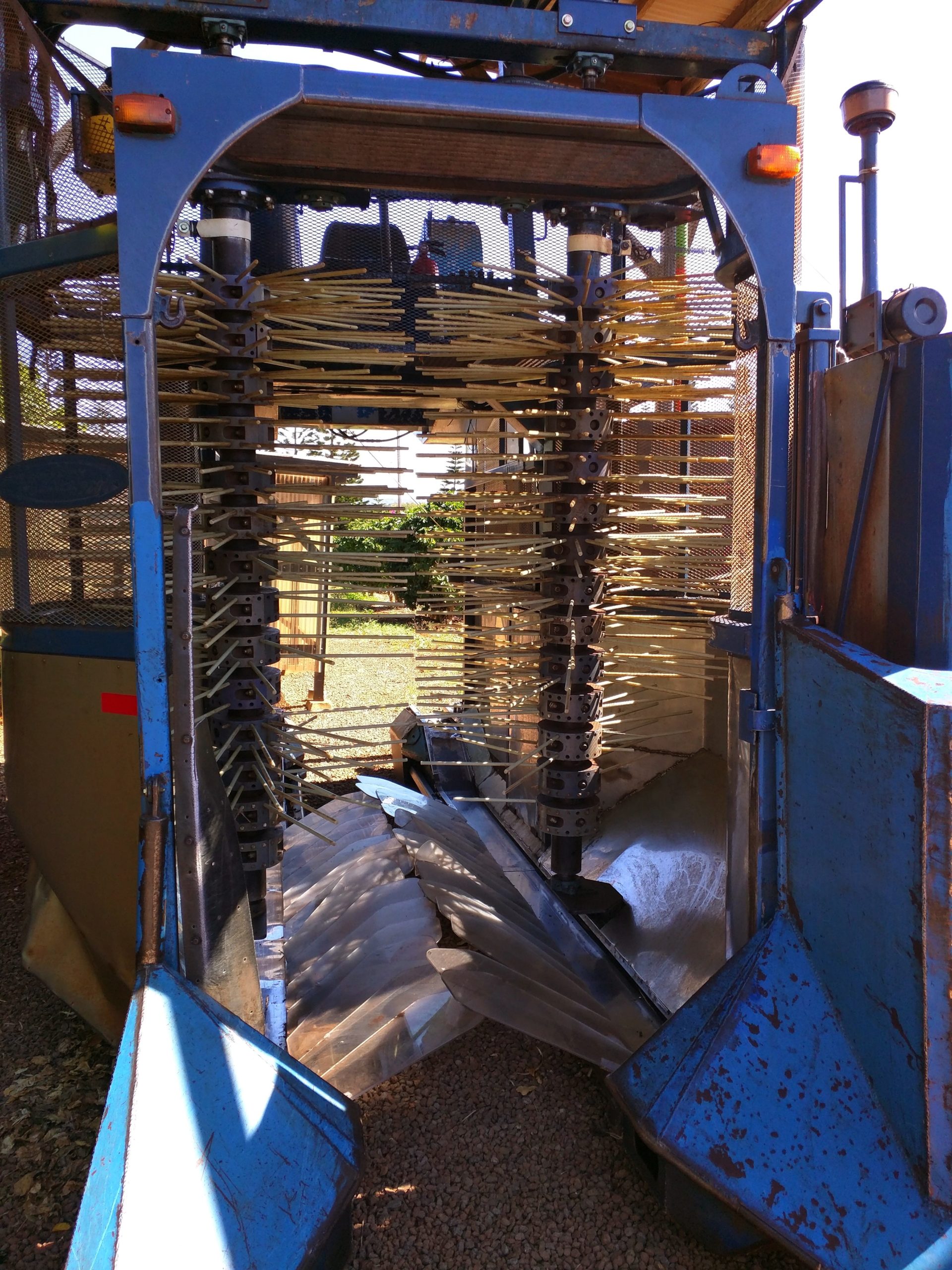 Machine used to pick coffee at Kauai Coffee