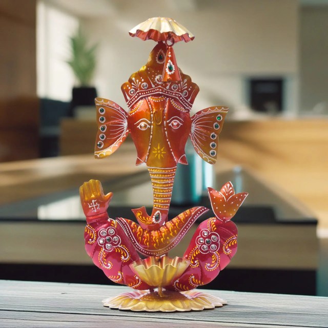 Ganesh Ghanti Diya Tealight Candle Holder