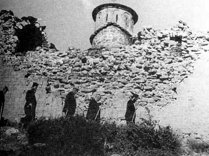 Παλιά ασπρόμαυρη φωτογραφία από την Κρανιά Ασπροποτάμου