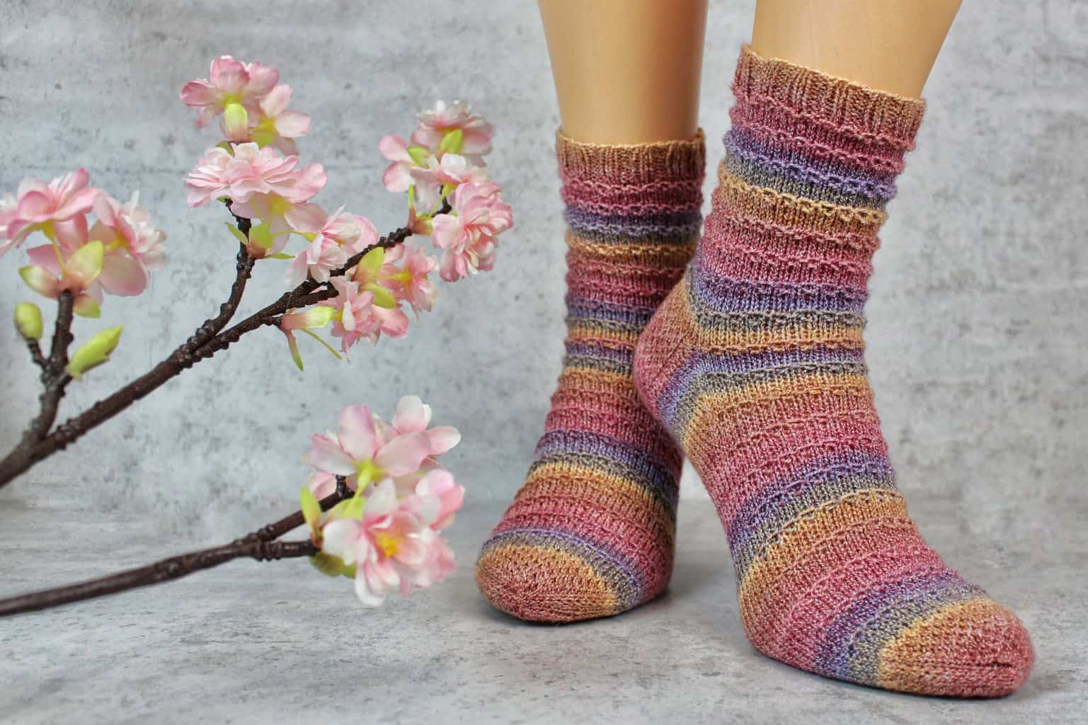 kettline socks aus fortissima cotton stretch gestrickt