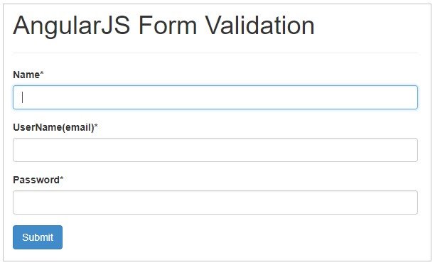 Form Validation in AngularJS with Example - Krazytech