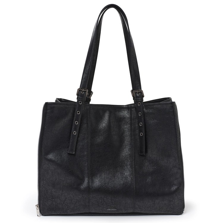 지퍼쇼퍼백 zipper shopper bag L savage black