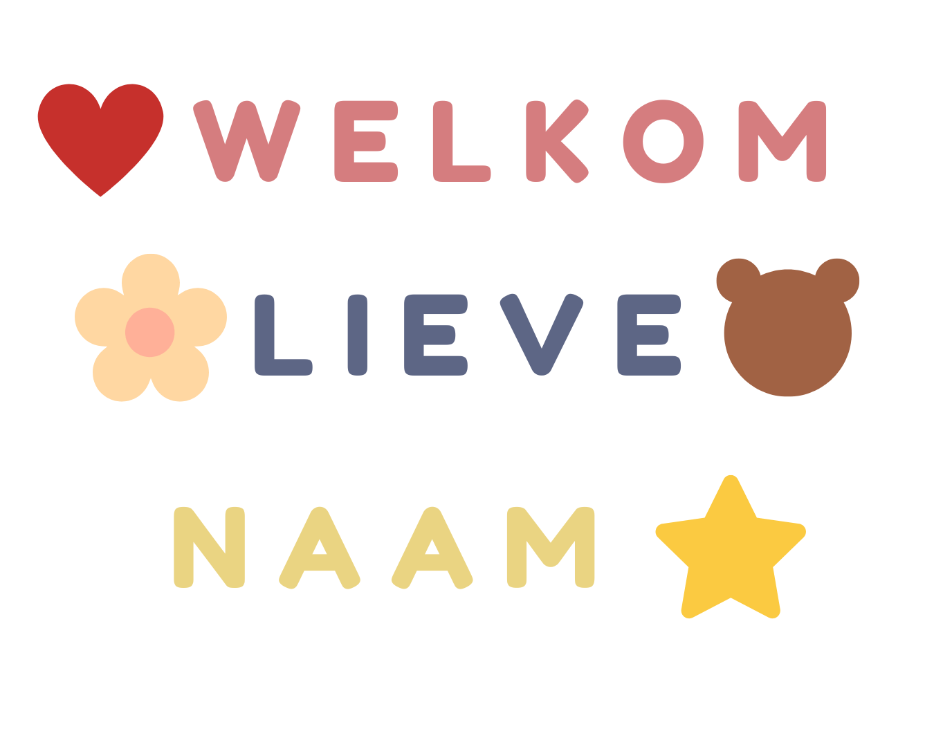 Welkom Lieve Met Naam
