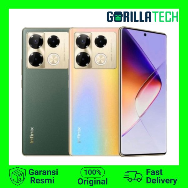 Infinix note 40 pro 8GB 256GB Green Gold Garansi Resmi - Black
