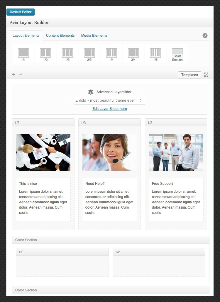 Unlimited layouts for your website. Features Enfold Theme Demo