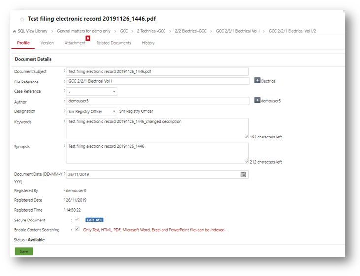 Editing Document Properties - Stunning Minimal Design - Mobile