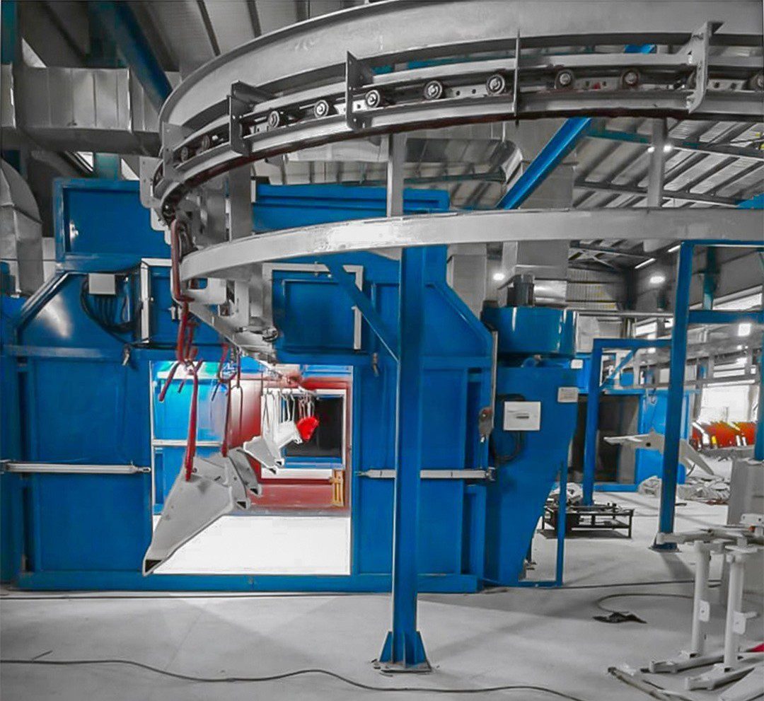 Continuous Overhead Conveyer Finishing Line System
