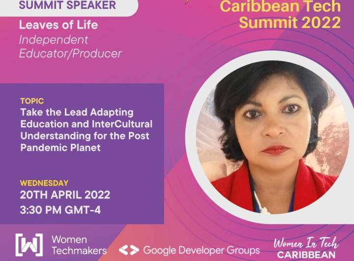 Taking the Lead in intercultural multimedia education discussions with Google Techmakers and Caribbean Women in Tech