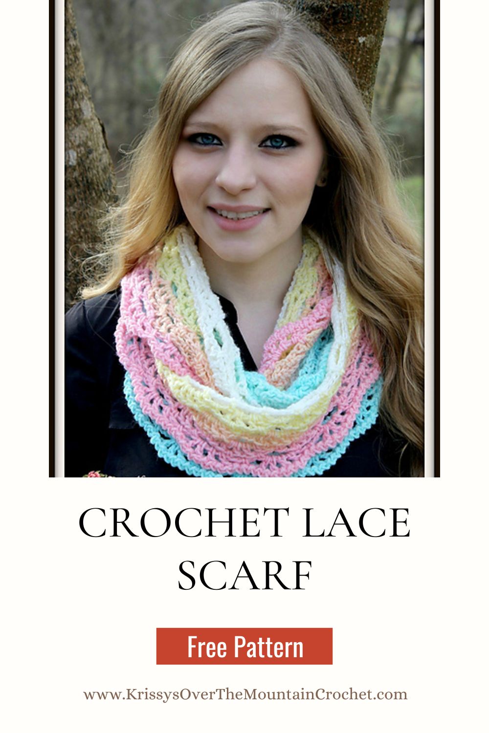 Easy To Crochet Lace Scarf - Free Pattern - Krissys Over The