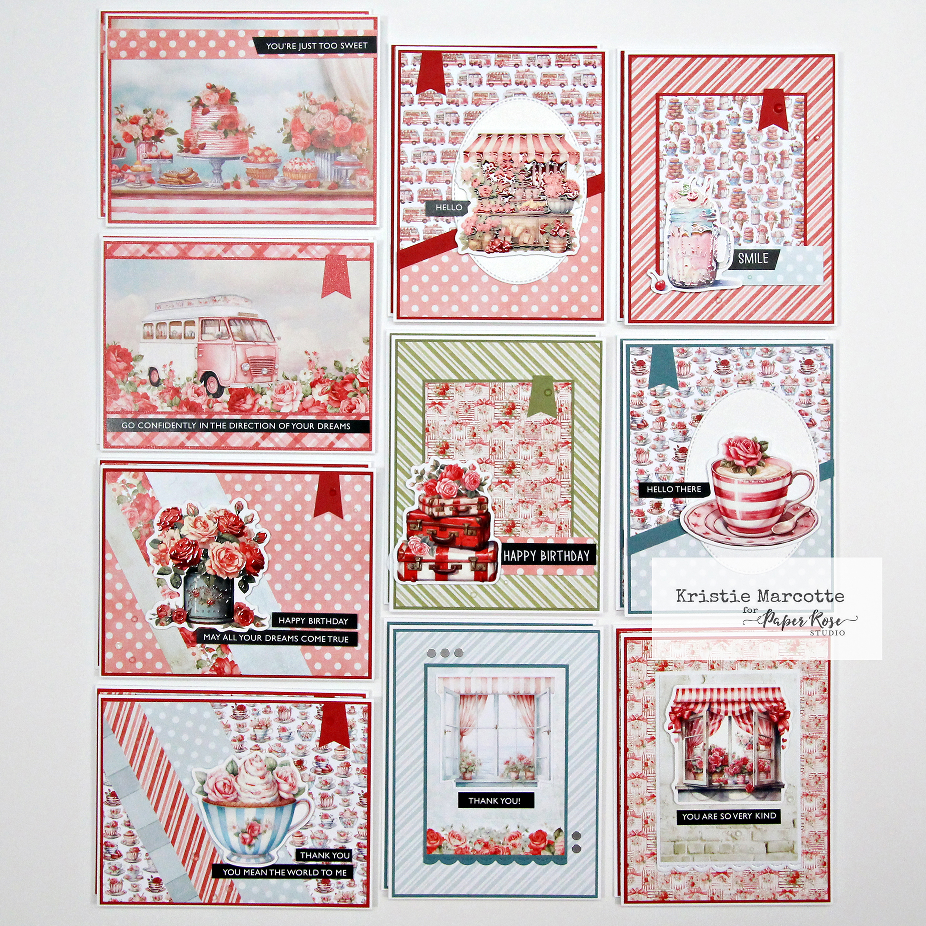 Paper Rose Studio | Candy Kisses | 20 Cards 1 Collection - Kristie