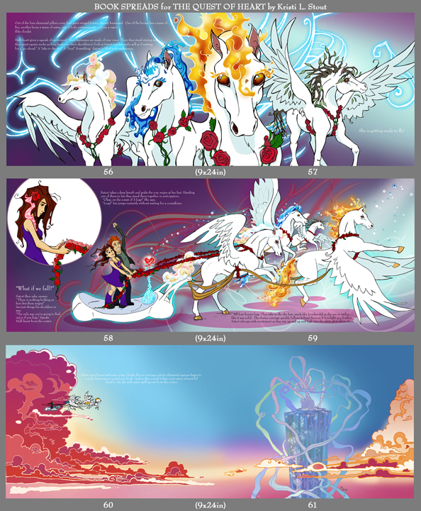 Illustrations from my book: The Quest of Heart, 2012.