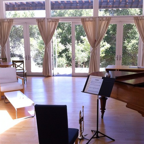 View from the composers studio
