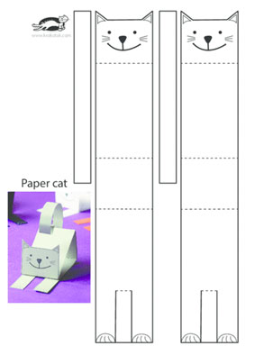 Paper toys de los gatos de the purring quest. krokotak | Paper cats