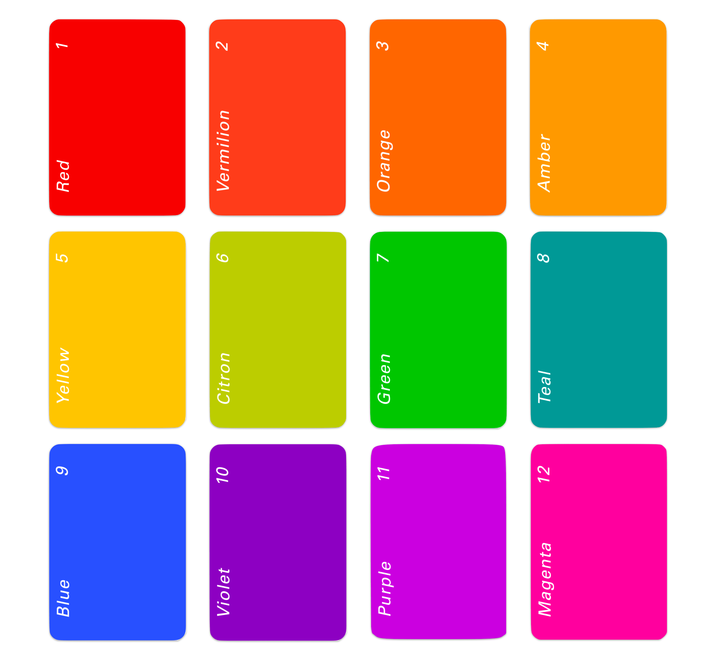 Kroma Color cards