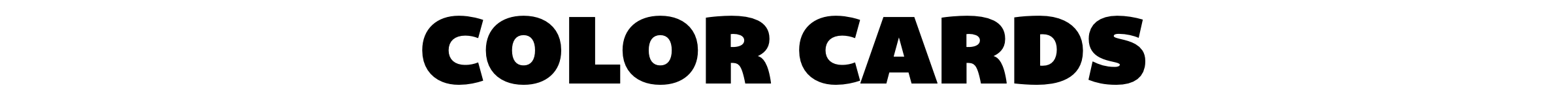 Kroma Color Cards