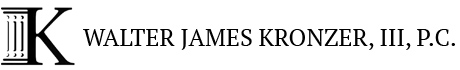 Walter James Kronzer, III, P.C. Logo