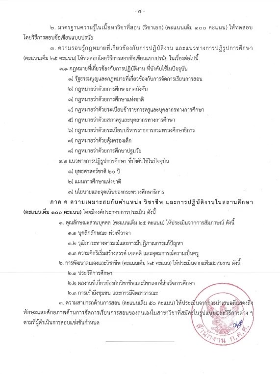 เกณฑ์สอบครูผู้ช่วย 2567 (37/2567) สังกัด สพฐ. รอบทั่วไป และกรณีพิเศษ ที่จะสอบแข่งขัน ตำแหน่ง ครูผู้ช่วย ในปี 2567 คลิกที่นี่