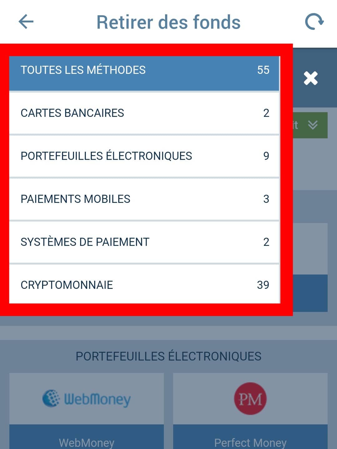 Retrait 1xbet : Comment retirer son argent sur 1xbet ? 6 Choix de la méthode de paiement 1xbet