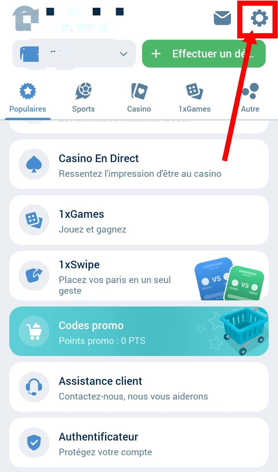 Retrait 1xbet : Comment retirer son argent sur 1xbet ? 4 Paramètres du compte 1xbet