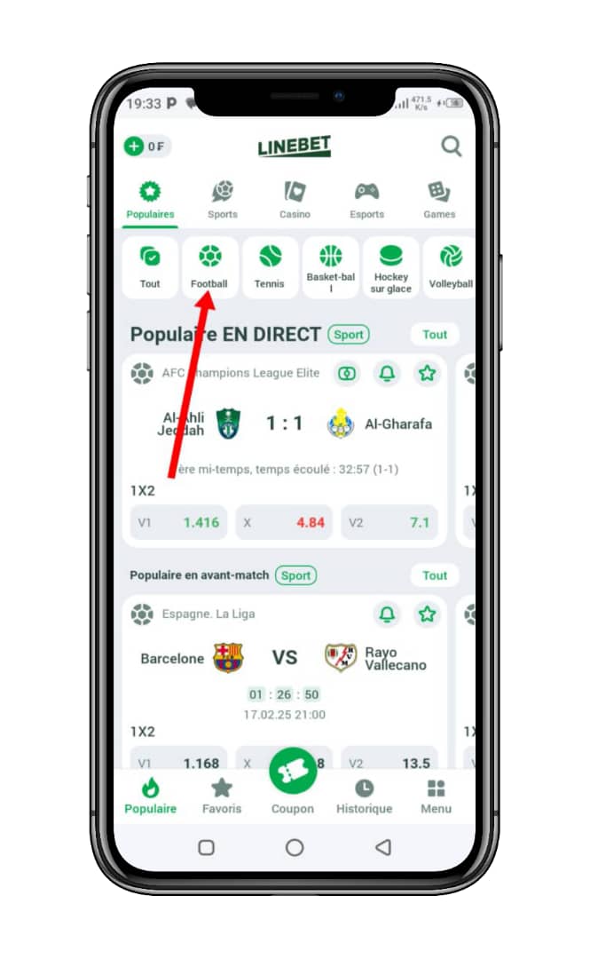 Comment télécharger Linebet iOS iPhone Maroc ? 36 Choisir une discipline
