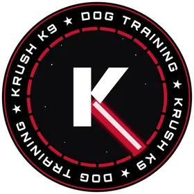 KRUSHK9 Dog Training energy-blade badge logo