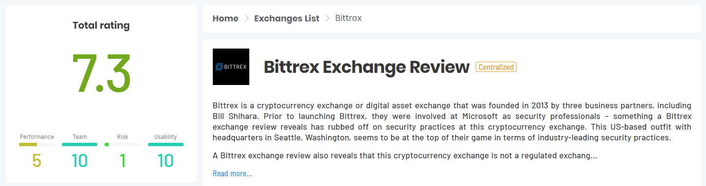 24/11/2021 · having reviewed many crypto exchanges in the past, particularly that of the usa. Comparing Top Crypto Exchanges Bittrex And Bitstamp