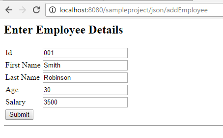 Spring MVC Tutorials | Spring MVC Json Request with Example