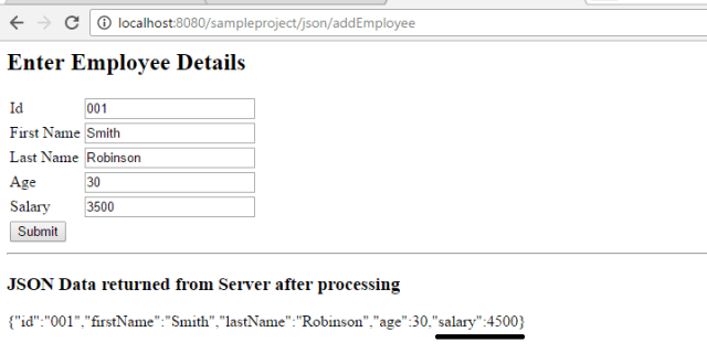 Spring MVC Json Request with Example | Spring MVC Tutorials