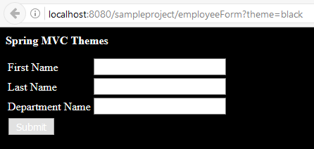 Features of Spring MVC | Using Themes in Spring MVC