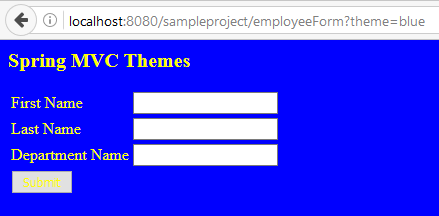Using Themes in Spring MVC | Features of Spring MVC