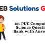 1st PUC Computer Science Question Bank With Answers Karnataka – KSEEB ...