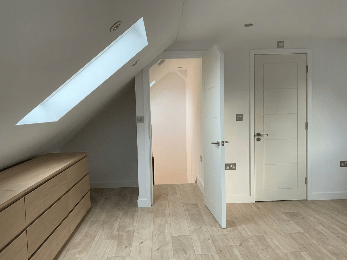 Loft conversion creating an ensuite bedroom